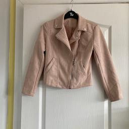 Lovely pale pink suede jacket from Select, age 10/11 years. Hardly worn.