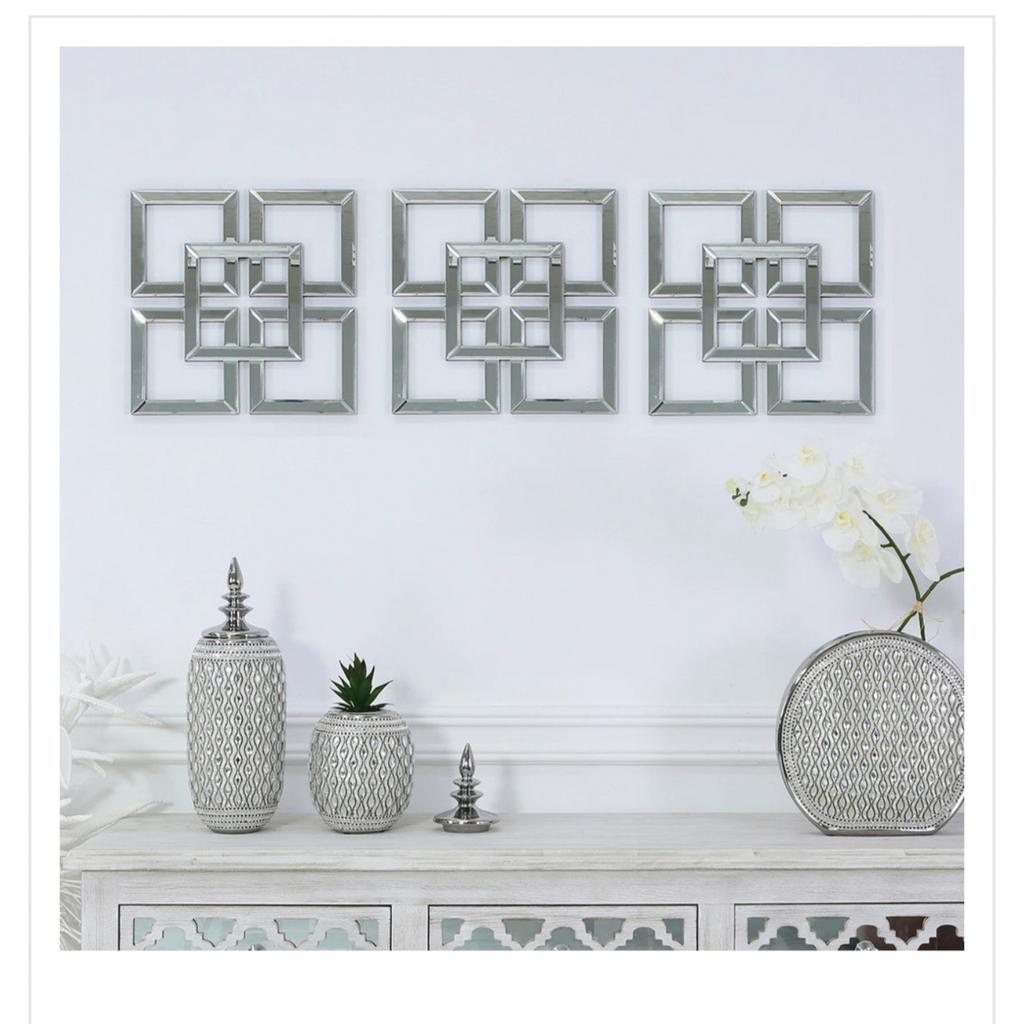 Set of 3 Wall Frame Art Mirror New in TF7 Madeley for £70.00 for sale