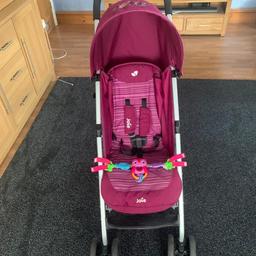 Stroller 

Immaculate condition used as a spare at grandparents house 

Comes with umbrella (has original packaging) 
Toy bar and raincover 

Collection only