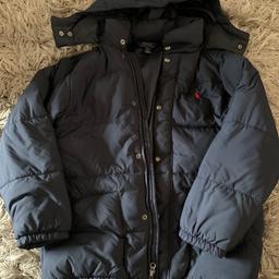 Boys age 14/16 navy blue Ralph Lauren coat worn couple of times in excellent condition
