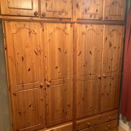 Large Wardrobes
Can Be Split In Half
Pine Wood
Recliner Settee
172cm Wide - 86cm Each Wardrobe
54 cm deep
182 cm Tall
Collection Only Kingswinford