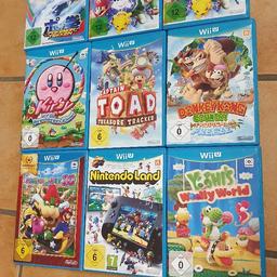 Viele Wii U Spiele
Preise:
💚Pokémon Tekken 23€
💚Nintendoland 14€
💚Kirby 22€
💚Yoshi 35€
💚Donkey Kong 27€
💚Toad 30€
💚Smash bros 26€
💚Mario party 10 neu 47€

Versand je Spiel 2,90 oder mit Sendungsnummer für 3,90€

Privatverkauf