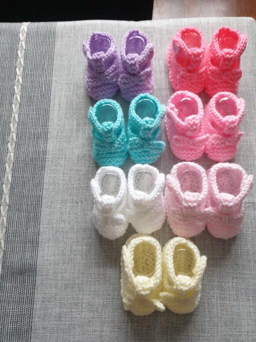 Buy & Sell West Midlands Solihull - Photos for Knitted T BAR SHOES NEWBORN BABY £2 Each