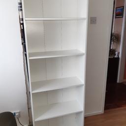 60cm by 180cm bookcase 
white
like new 
b32 Quinton collection