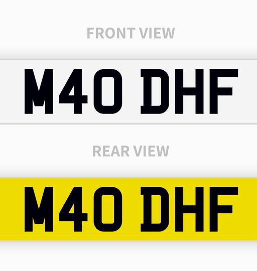 Vehicles Lincolnshire North Kesteven - Photos for Private Number Plate M40 DHF