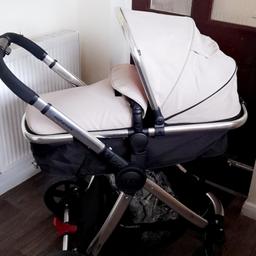 mothercare pram can be used facing both ways reclines good condition comes with rain cover ...