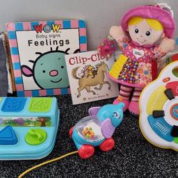 Books and toys for babies in good condition. Can post if required.