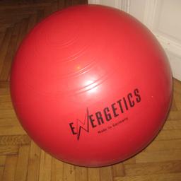 Gymnastikball, von Energetics, rot, Größe: 55 cm; neuwertig, in Originalverpackung; Nichtraucherhaushalt
