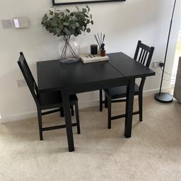 Excellent condition 

Table and 2 chairs 

Ready to collect