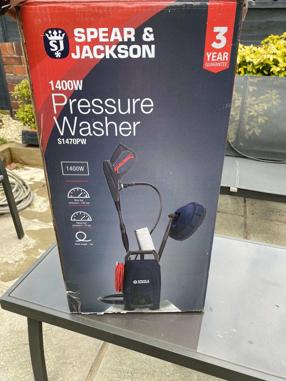 Spear & Jackson 1400w pressure washer in WS13 Lichfield for £50.00 for