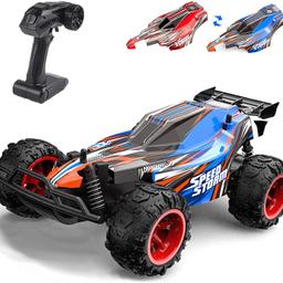 RC Cars 2.4GHZ Remote Control Car RC Truck High Speed RC Racing Car, 1/22 Toy Vehicle Car for Kids Gift with Two Shells, Blue and Red, 800mAh Rechargeable Battery
New in box