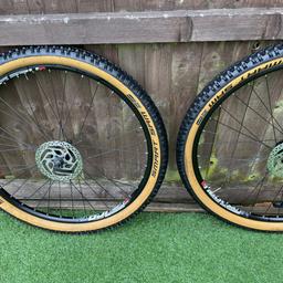 Set of very good condition 29inch wheelset comes with 160mm shimano rotors and shwalbe smart Sam tyres very good condition as pictured, please note no cassette included £85

I am willing to do a swap for 2 brand new 29er tubeless compatible tyres