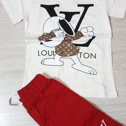 Kids T-shirt&Shorts Set Louis Vuitton Logo
