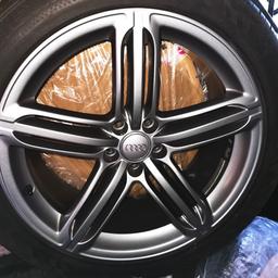Audi Q5 20 inch wheels. Mint condition, recently powder coated anthresite grey. Tyres are mint also. 255 x 45 zr 20.  £650 obo.