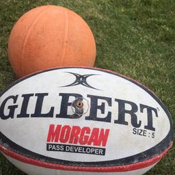 Weighted rugby ball ideal to improve passing and small medicine ball