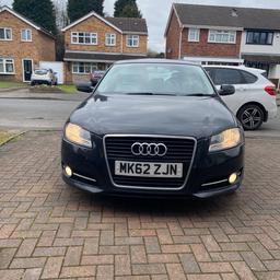 Audi A3 TDI
62 plate.
1.6ltr - it didn’t have that option. It’s not a 1.8
General wear and tear for the year of the car
5 door
Part service history. 
Does have crack at back of car but unless really close it’s not very visible
All 4 alloys are diamond cut but need refurb
£20 road tax
69k miles (low mileage)
1 previous owner.
