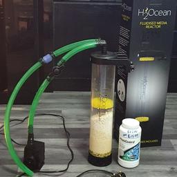 H2o media reactor + pump with seachem phosguard in reactor (bottle is empty for reference) no more than 5months old 
no issues runs perfect