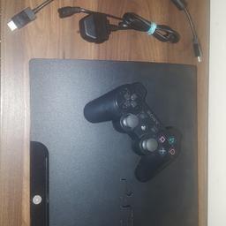 PS3 with leads and one wireless controller. plays dvd and blu ray player. fully working no issues.