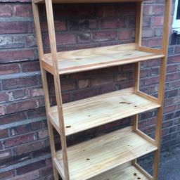 Storage rack 167CM tall 82CM wide solid pine very good condition very sturdy can deliver for small fee if your local in Birmingham
