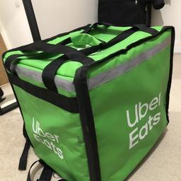 UberEats Insulated Food Delivery Bag Backpack with Motorcycle/Bicycle Straps
