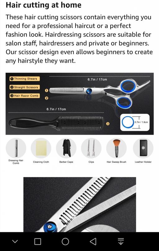 Buy & Sell West Midlands Birmingham - Photos for Professional Hair Cutting Scissors Set 9 Pcs