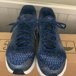 Genuine Unisex Blue Nike Sequent trainers: 
 Worn a handful of times. 
Size 5 
 Very good condition. 
Smoke and pet free home.
 Collection Dagenham-east. 
Happy to post for extra: 
No box as it was damaged.