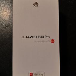 Verkaufe ein offenes Huawei P40 Pro.
Dazu eine passende Hülle siehe Fotos.

Das Gerät kommt mit OVP und Ladekabel.
Garantie wäre noch bis 19.10.2022 vorhanden.