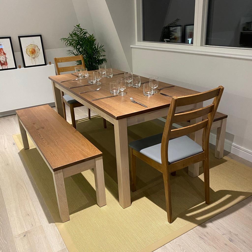 IKEA Kejsarkrona Dining Table & 2 Benches in SW17 London for £200.00