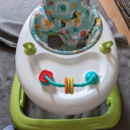 unisex sit in baby walker, folds flat, collection only