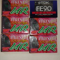 6 Brand new 
blank tapes
collection only 
maxwell and TDK