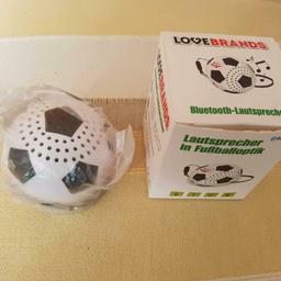 Ich verkaufe hier einen Bluetooth Lautsprecher in Fußballoptik aus der Lovebrands Sammelaktion.
Dieser ist Neu und Originalverpackt.

Versand und Paypal Freunde möglich.

Privatverkauf daher keine Garantie, Rücknahme oder Gewähleistung.