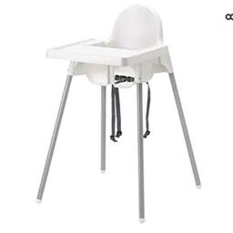 Ikea High Chair.

In good condition.

washed and cleaned ready to go.

It is very easy to assemble.