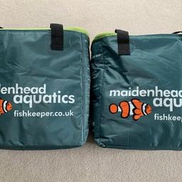 Maidenhead Aquatic Thermal Fish Transportation Bags, Cichlids, Marine, Tropical 

Not used times but no longer have a tank

So selling off the last Aquarium bits I have. The listing is for two bags that I paid around £35 for last year.
