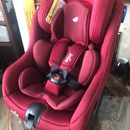 Bought brand new May 2019 and has been looked after. It’s an excellent car seat and I’ve never doubted for my son’s safety with plenty of life left! Reason for selling is my son has reached the max weight!

- New born inserts have never been used so they’re in excellent condition.

- The main cushion cover has a few signs of wear and tear, see pics attached.

- It’s never been involved in any car accidents.

 Collection from RG2.

https://uk.joiebaby.com/product/steadi/