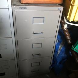 Filling cabinet with 3 draws ideal for shed or garage viewing welcome local delivery available ring for price on delivery Chris 07852172641