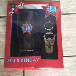 40th Birthday gift
Includes Glass & Fob