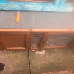 Guinean pig hutch 8 months old bit of stain on wood but it’s a guinea pig hutch you just put newspaper down