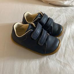 Clarks boys first shoes size 4F. Used but in good condition with plenty more life in them
