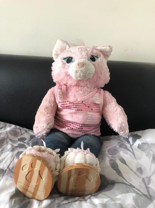 Buy & Sell Essex Basildon - Photos for Build a bear pink cat plush toy and outfit