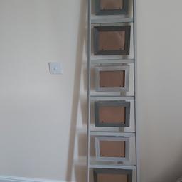 wooden grey photo ladder, used but still good condition, collection only S63