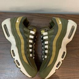 This are my trainers and been kept and forgotten in the storage in immaculate condition, need space and don't need them. I will sell them. 
Cost £450 in total but I'm asking for a small amount considering the prices. Google the descriptions below.
Nike Air Max 95 (Colour:Olive canvas) Size:7.5. Like New. 
Nike Air Max 90 (Dark Grey Black)
Size:7.5. Like New.
Air Max More *High Rated* (Colour: Cool Grey) Size:7.5. *New*
Nike MD 2 (Colour: Black) Size:8 *New*
Saucony Jazz OG(Black) Size:7 *Good