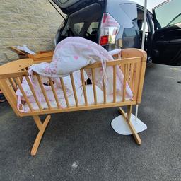 FREE
This rocking baby cot could go to good use instead of going to the rubbish skip.
This is only available until Sunday 04.04.2021 before I dump it.
I can deliver locally.
length - 100cm
width - 45cm
height - 83cm