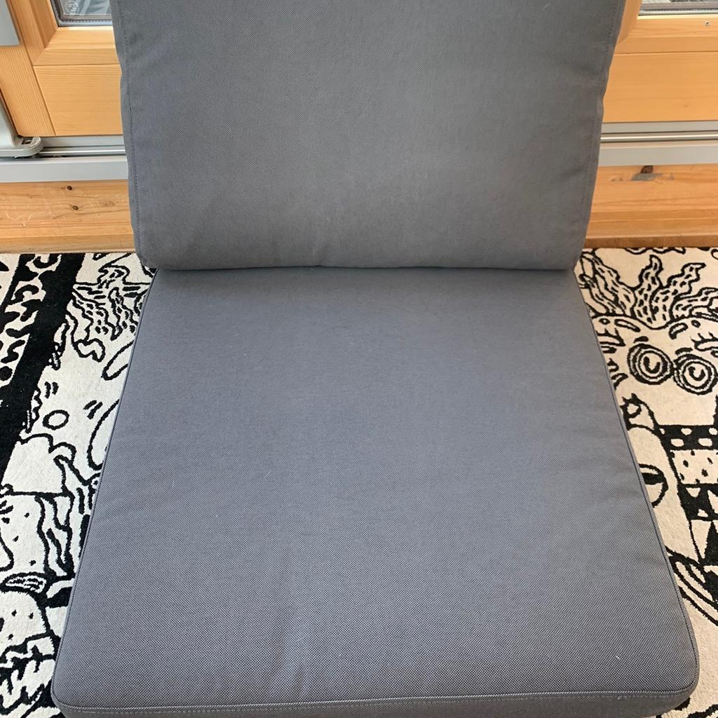 FRÖSÖN/DUVHOLMEN Sitzpolster/außen, dunkelgrau, 62x62 cm - IKEA