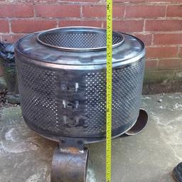 up cycled washing machine drum , sturdy feet , long lasting .
possible local to stourbridge delivery , any questions plz contact 07946447134 .