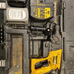 dewalt cordless drill. sds. comes with charger 2 batteries and case. collection  only