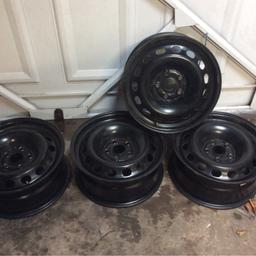 Steel wheels off Audi A6, collection only.