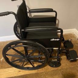 Wheelchair excellent condition only use twice due to slip disc.