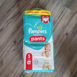 Verkaufe Doppelpack Pampers Pants Größe 5.

UNGEÖFFNET

Schau auch in meinen Angeboten - Pampers Baby Dry Big Pack Größe 5+ stehen auch zum Verkauf :-) 

Kein Versand.