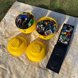 2 x Yellow Lego head complete with Lego £20 each
1 x Black Lego tub complete with Lego £10

*** OPEN TO OFFERS ***
Will do Bundle Offer if you purchase all 3!! 