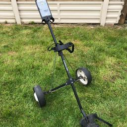 Steel foldable golf trolley. Collection only from SE9